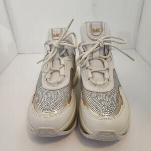 Michael Kors Olympia Extreme Leather and Glitter Size 8.5